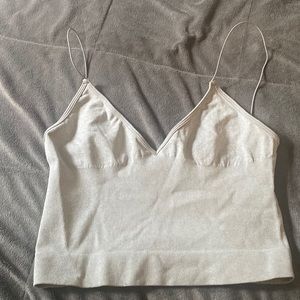 Free People GREY Ali low back bra
